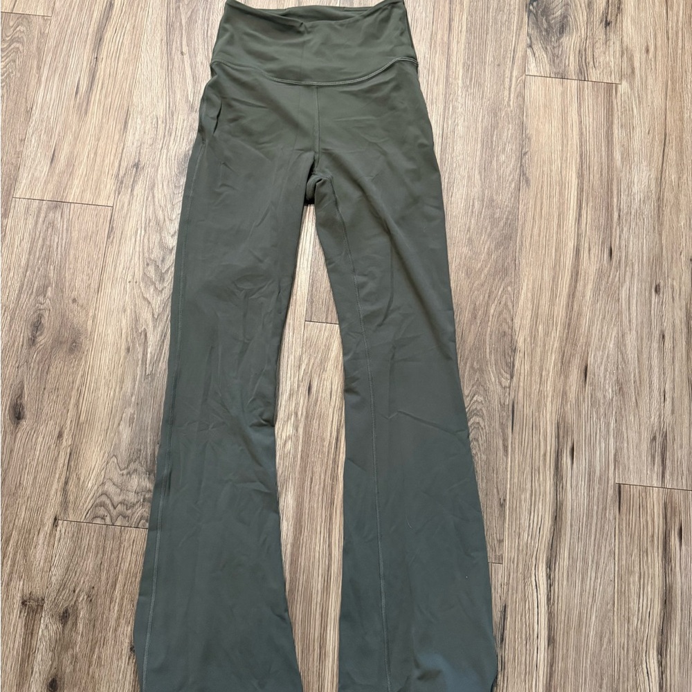 Sage Green Lululemon Flare Leggings